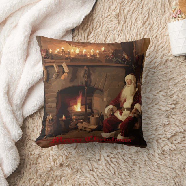 Santa's Cosy Nook Kissen (Decke)
