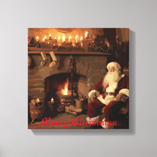 Santa's Cosy Nook Leinwanddruck