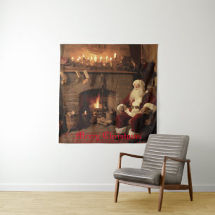 Santa's Cosy Nook Wandteppich