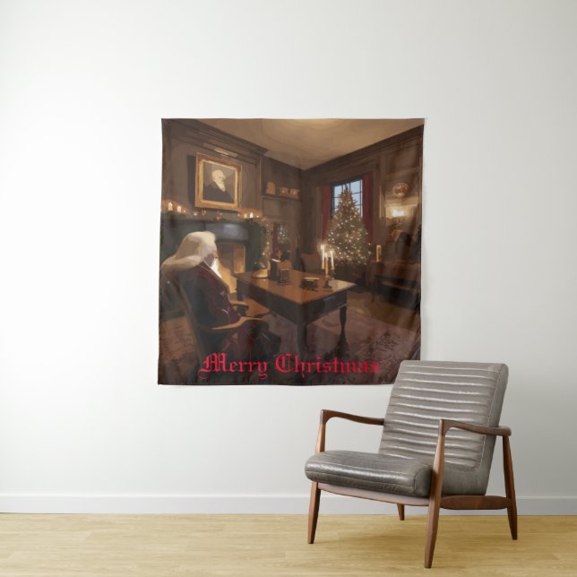 Santa's Cosy Nook Wandteppich (Beispiel)