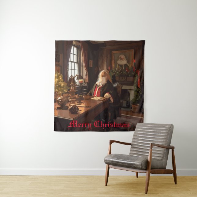 Santa's Cosy Nook Wandteppich (Beispiel)