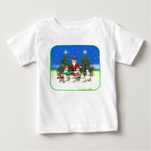 Santas erster Halt an Weihnachten Baby T-shirt