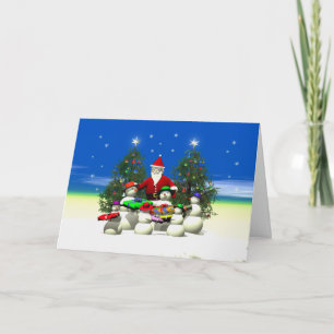 Santas erster Halt zu Weihnachten