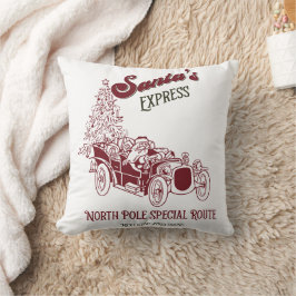 Santas Express Vitange Weihnachten Kissen