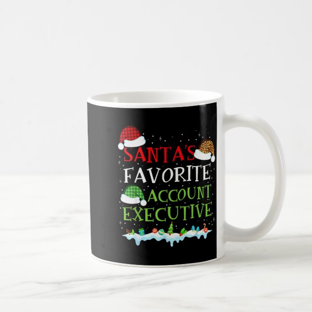 Santa's Favorite Account Executive Fun Christmas  Kaffeetasse (Rechts)