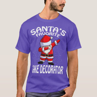 Santas Favorite Cake Decorator Weihnachten T-Shirt
