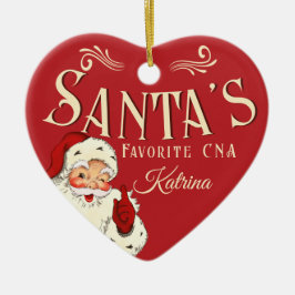 Santa's Favorite CNA Christmas Ornament