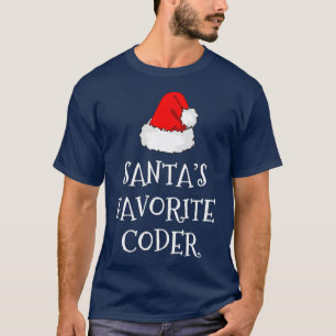 Santas Favorite Coder Geschenk Weihnachtscodierung T-Shirt