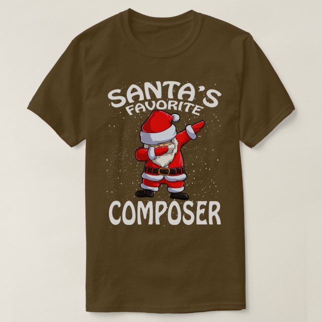 Santas Favorite Composer Weihnachten T-Shirt (Design vorne)