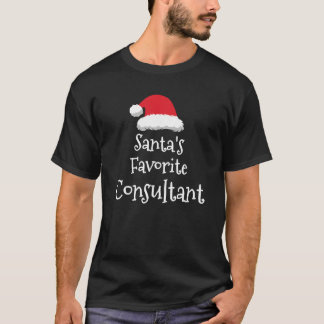 Santas Favorite Consultant Weihnachtsgeschenk T-Shirt