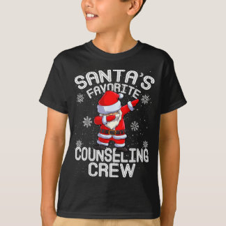Santa's Favorite Counseling Crew Christmas  T-Shirt