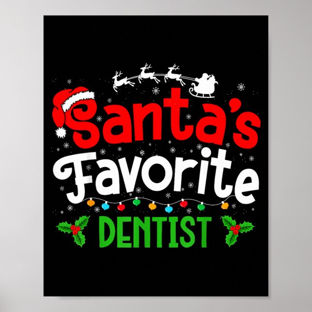 Santa's Favorite Dentist Christmas Party  Poster (Vorne)