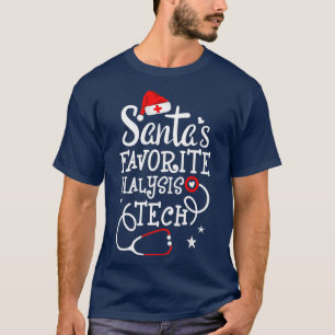 Santas Favorite Dialysis Tech Weihnachtsdialyse T-Shirt