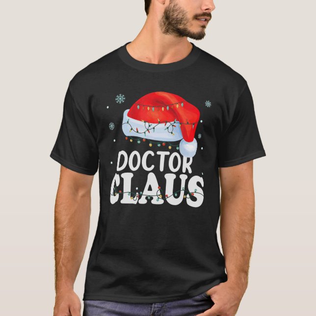 Santas Favorite Dispatcher Weihnachtsarzt Claus T-Shirt (Vorderseite)