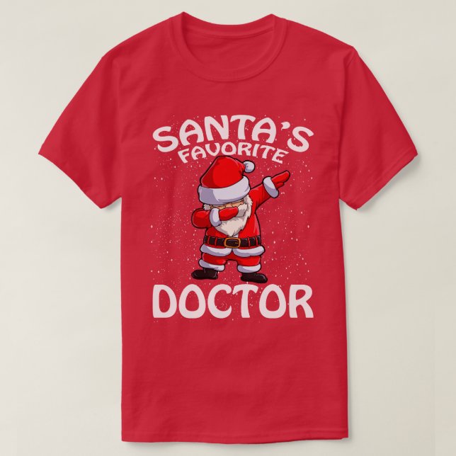 Santas Favorite Doctor Weihnachten 1 T-Shirt (Design vorne)