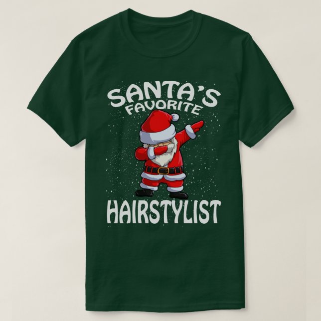 Santas Favorite Fairstylist Weihnachten 1 T-Shirt (Design vorne)