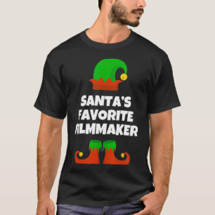 Santas Favorite Filmmaker Funny Christmas Geschenk T-Shirt