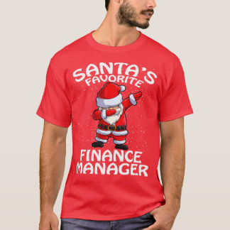 Santas Favorite Finance Manager Weihnachten T-Shirt