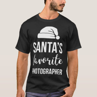 Santas Favorite Fotograf Funny Christmas T-Shirt