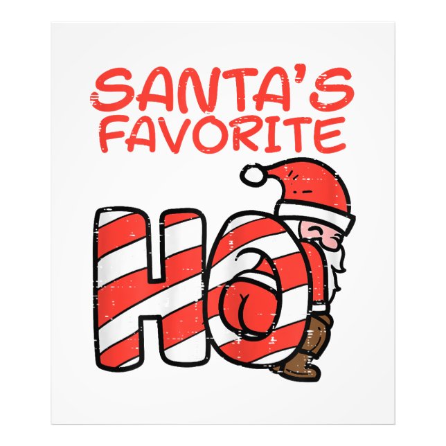 Santas Favorite Funny Naughty Adult Weihnachten We Fotodruck (Vorne)