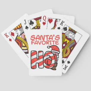 Santas Favorite Funny Naughty Adult Weihnachten We Spielkarten