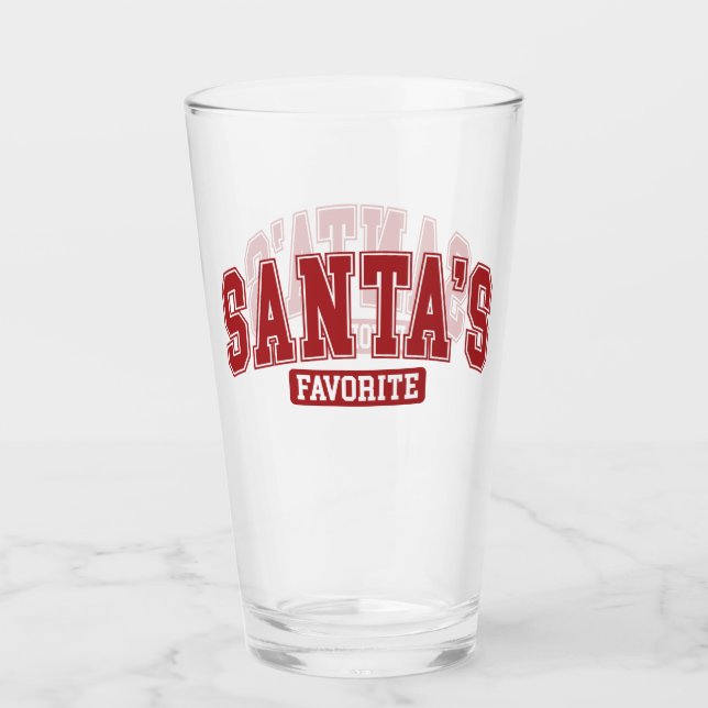 Santas Favorite Glas (Vorderseite)