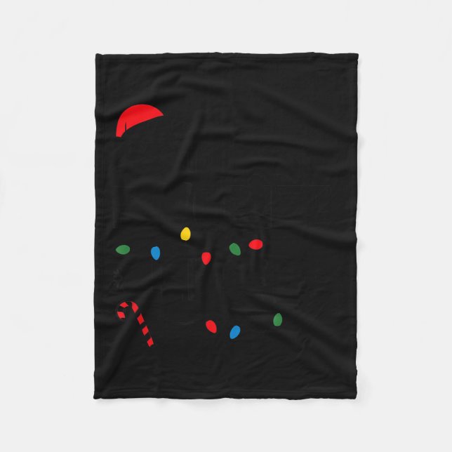 Santa's Favorite Helper Funny Christmas  Fleecedecke (Vorderseite)