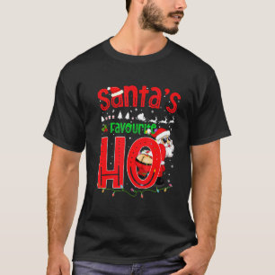 Santas Favorite Ho Santa Favorite Ho Girls Christ T-Shirt
