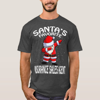 Santas Favorite Insurance Sales Agent Weihnachten T-Shirt