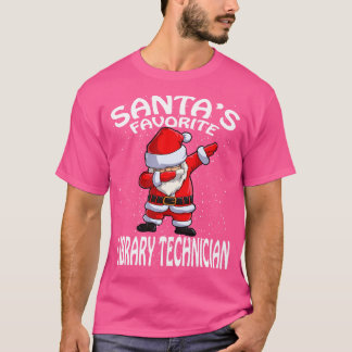 Santas Favorite Library Techniker Weihnachten T-Shirt