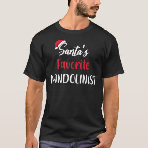 Santas Favorite Mandolinist Weihnachtsmandolin T-Shirt