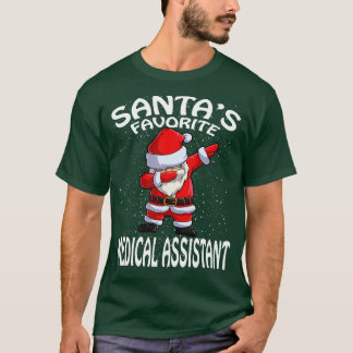 Santas Favorite Medical Assistant Weihnachten T-Shirt