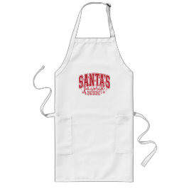 Santa's Favorite Mom Apron Lange Schürze