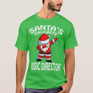 Santas Favorite Music Director Weihnachten T-Shirt