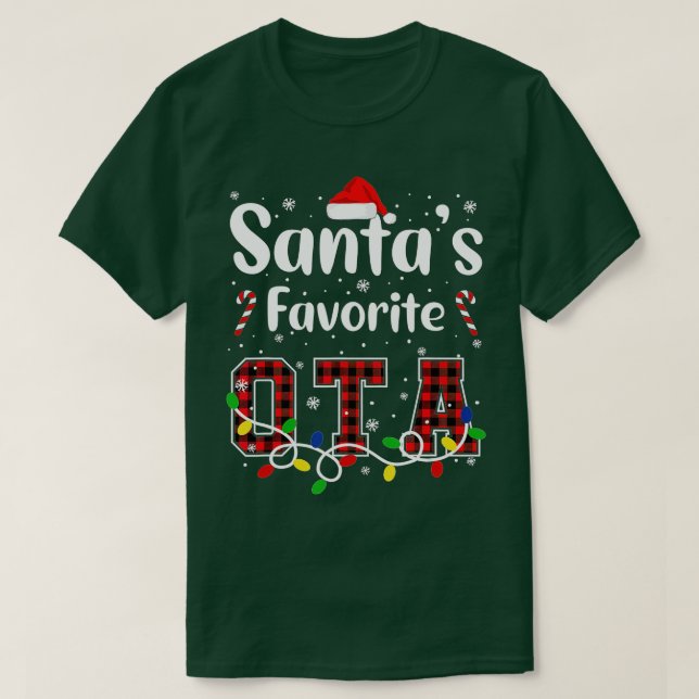 Santas Favorite OTA Weihnachtstherapie T-Shirt (Design vorne)