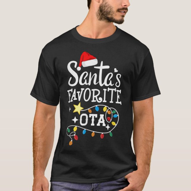 Santas Favorite OTA Weihnachtstherapie T-Shirt (Vorderseite)