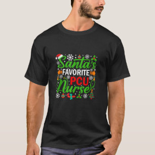 Santa's Favorite PCU Nurse Shirt Weihnachten X