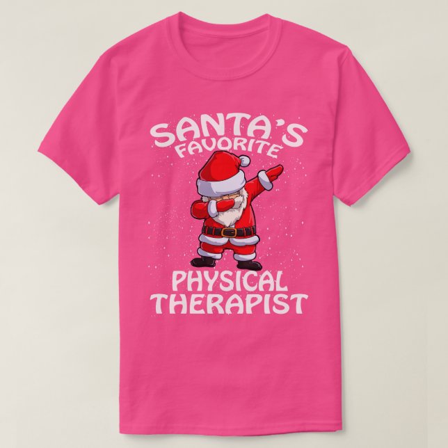 Santas Favorite Physiotherapeut Weihnachten 1 T-Shirt (Design vorne)