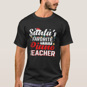Santas Favorite Piano Teacher Weihnachtsmusik Tee