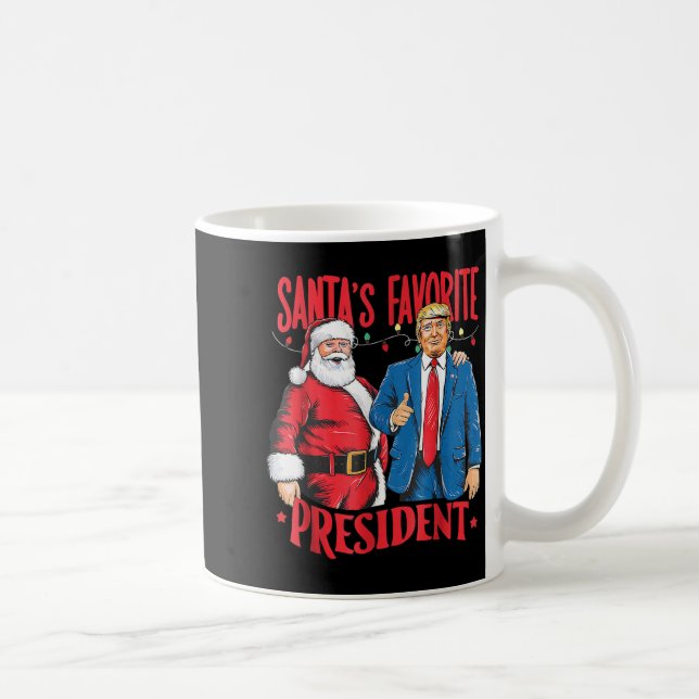 Santa's Favorite President Santa Trump Dance Chris Kaffeetasse (Rechts)
