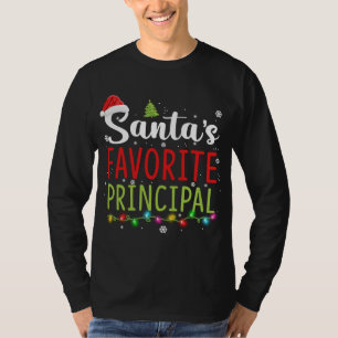Santas Favorite Principal Weihnachten Pajama Santa T-Shirt