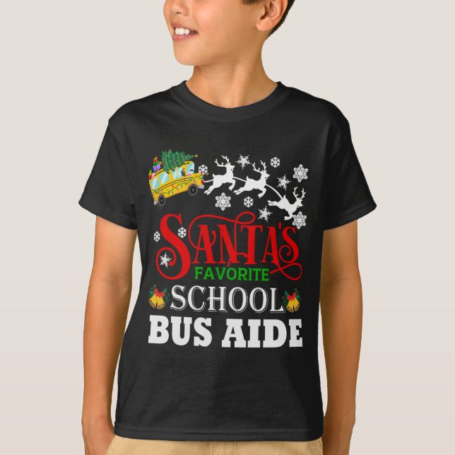 Santas Favorite Principal Weihnachten Pajama Santa T-Shirt (Vorderseite)