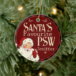 Santas Favorite PSW Keramik Ornament