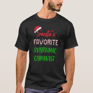 Santas Favorite Rhythmic Gymnast Gymnastik Chri T-Shirt