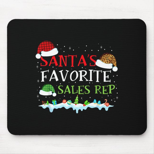 Santa's Favorite S Rep Fun Christmas  Mousepad (Vorne)