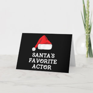 Santas Favorite Schauspieler Weihnachts-Schauspiel Karte