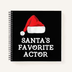 Santas Favorite Schauspieler Weihnachts-Schauspiel Notizbuch