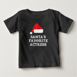 Santas Favorite Schauspielerin Weihnachts-Schauspi Baby T-shirt