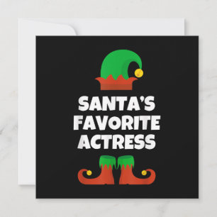 Santas Favorite Schauspielerin Weihnachts-Schauspi Dankeskarte