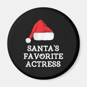 Santas Favorite Schauspielerin Weihnachts-Schauspi Magnet